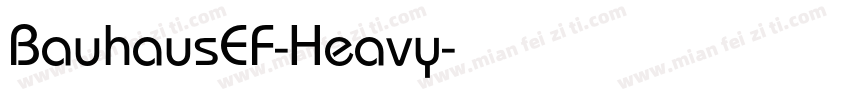 BauhausEF-Heavy字体转换