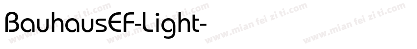 BauhausEF-Light字体转换