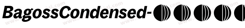 BagossCondensed字体转换