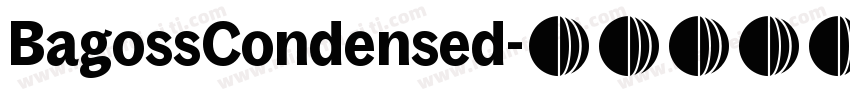 BagossCondensed字体转换