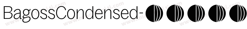 BagossCondensed字体转换