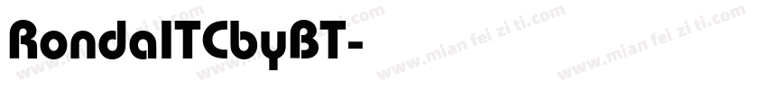 RondaITCbyBT字体转换