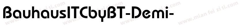 BauhausITCbyBT-Demi字体转换