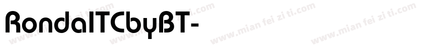 RondaITCbyBT字体转换