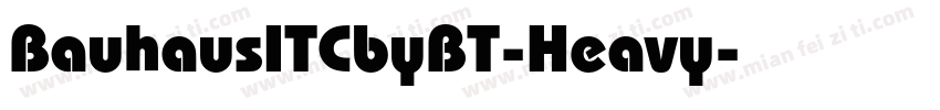 BauhausITCbyBT-Heavy字体转换