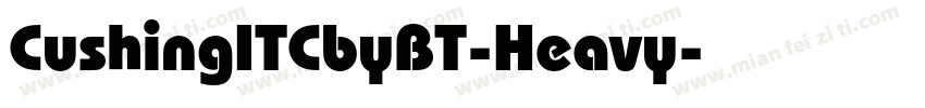 CushingITCbyBT-Heavy字体转换