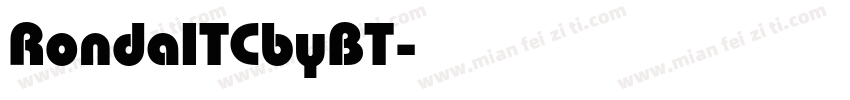 RondaITCbyBT字体转换