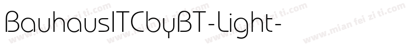 BauhausITCbyBT-Light字体转换