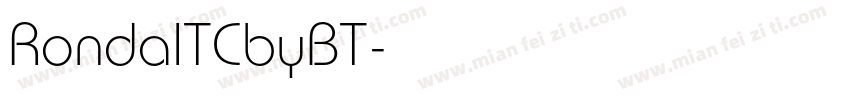 RondaITCbyBT字体转换