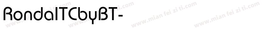 RondaITCbyBT字体转换