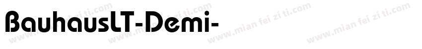BauhausLT-Demi字体转换
