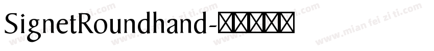SignetRoundhand字体转换