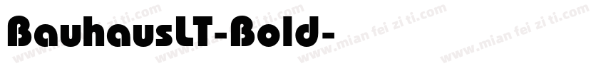 BauhausLT-Bold字体转换
