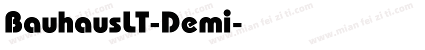 BauhausLT-Demi字体转换