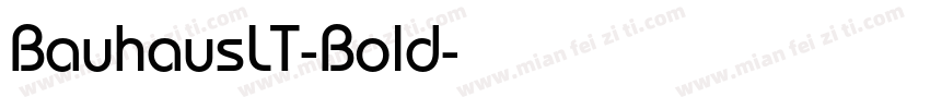 BauhausLT-Bold字体转换