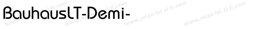 BauhausLT-Demi字体转换
