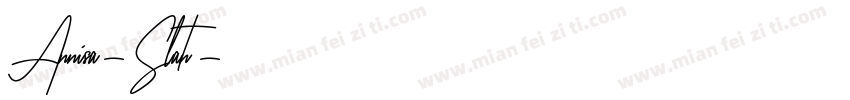Annisa-Slant字体转换