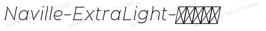 Naville-ExtraLight字体转换
