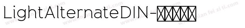 LightAlternateDIN字体转换