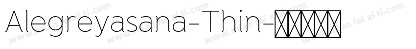 Alegreyasana-Thin字体转换