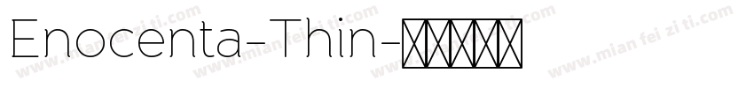 Enocenta-Thin字体转换