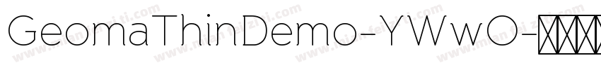 GeomaThinDemo-YWwO字体转换