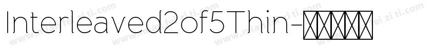 Interleaved2of5Thin字体转换