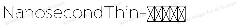 NanosecondThin字体转换