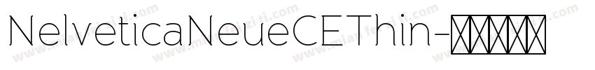 NelveticaNeueCEThin字体转换