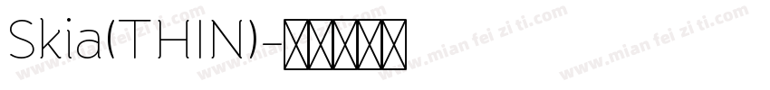 Skia(THIN)字体转换