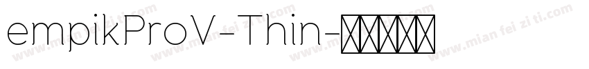empikProV-Thin字体转换