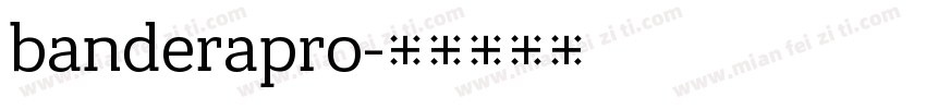 banderapro字体转换