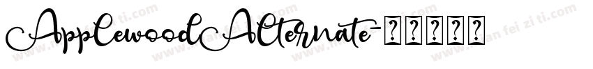 ApplewoodAlternate字体转换