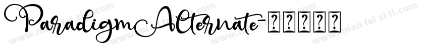 ParadigmAlternate字体转换