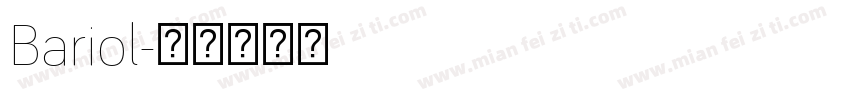 Bariol字体转换