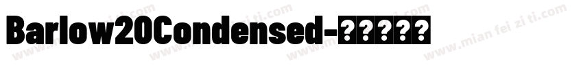 Barlow20Condensed字体转换