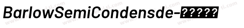 BarlowSemiCondensde字体转换
