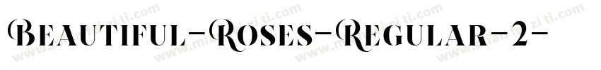 Beautiful-Roses-Regular-2字体转换
