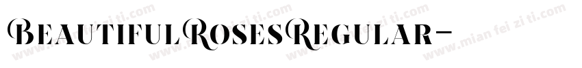 BeautifulRosesRegular字体转换