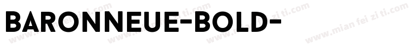 BaronNeue-Bold字体转换