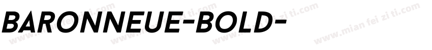 BaronNeue-Bold字体转换