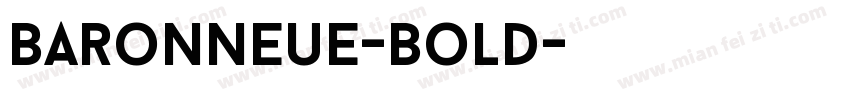 BaronNeue-Bold字体转换