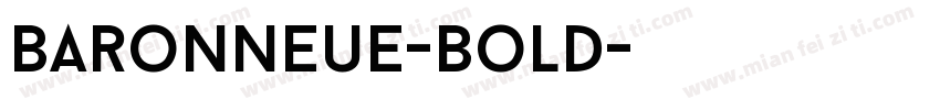 BaronNeue-Bold字体转换