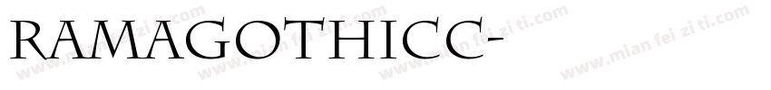 RamaGothicC字体转换