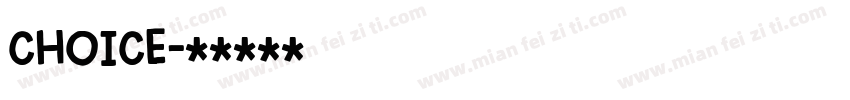 choice字体转换