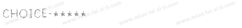 choice字体转换