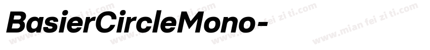 BasierCircleMono字体转换