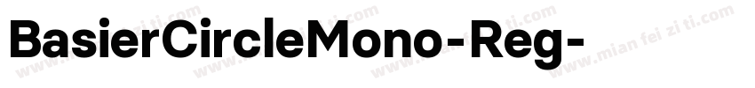 BasierCircleMono-Reg字体转换