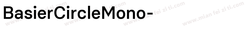 BasierCircleMono字体转换
