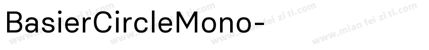 BasierCircleMono字体转换